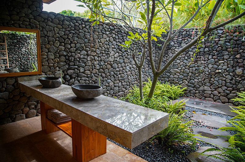 Sumberkima Hill Villas Villa Kurma Open Plan His and Hers Bathroom with View | Pemuteran, Bali