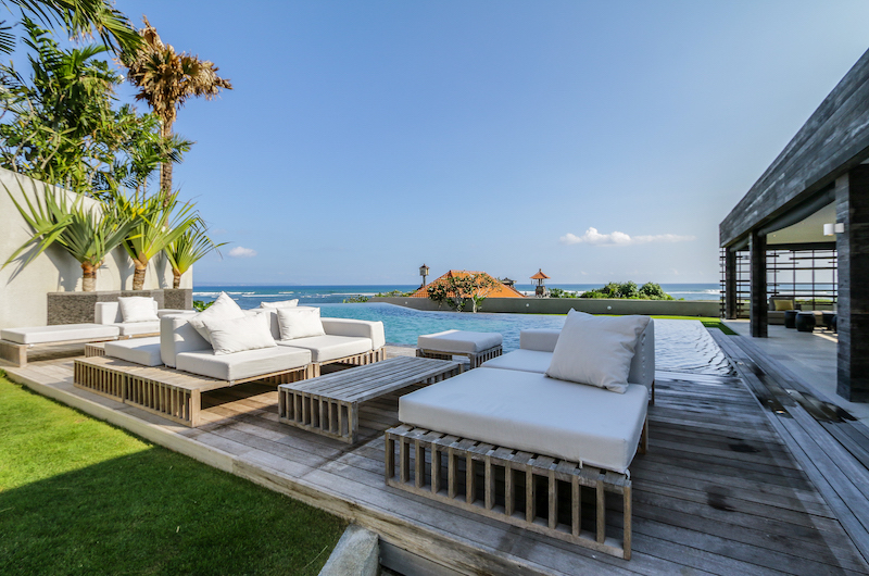The Beach Villa Cemagi Outdoor Seating with Infinity Pool and Sea View | Seseh, Bali