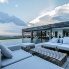 The Beach Villa Cemagi Outdoor Seating Area with Swimming Pool and Sea View | Seseh, Bali