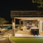The Beach Villa Cemagi Pool Side Area at Night | Seseh, Bali