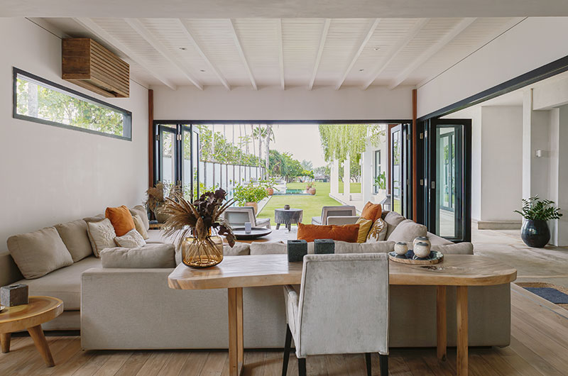 The Beach Villa Cemagi Living Area with Garden View | Seseh, Bali