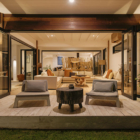 The Beach Villa Cemagi Living Area at Night | Seseh, Bali