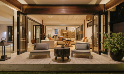 The Beach Villa Cemagi Living Area at Night | Seseh, Bali