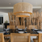 The Beach Villa Cemagi Dining Area with Hanging Light | Seseh, Bali