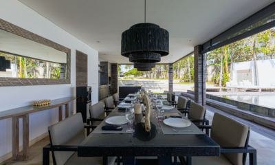 The Beach Villa Cemagi Dining Area with Pool View at Day Time | Seseh, Bali