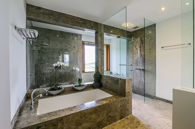 The Beach Villa Cemagi Master Bathroom Four with Bathtub and Shower | Seseh, Bali