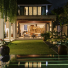 The Beach Villa Cemagi Pool Side Area at Night | Seseh, Bali