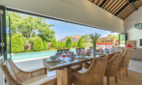 Villa Doretanh Dining Area with Pool View | Ungasan, Bali