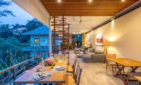 Villa Sasih Karo Balcony Dining and Seating Area | Ubud, Bali