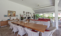 Villa Sipo Indoor Living and Dining Area with View | Seminyak, Bali