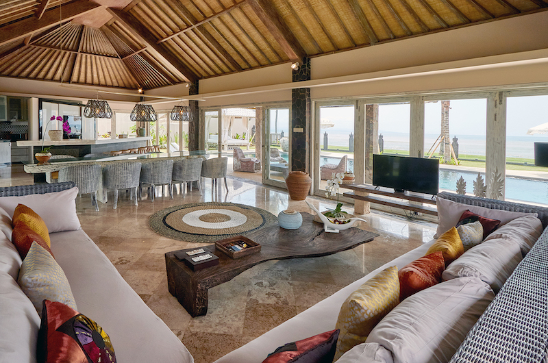 Villa Sunrise Living Area with Television | Gianyar, Bali