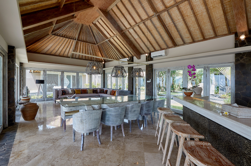 Villa Sunrise Open Plan Kitchen and Dining Area | Gianyar, Bali
