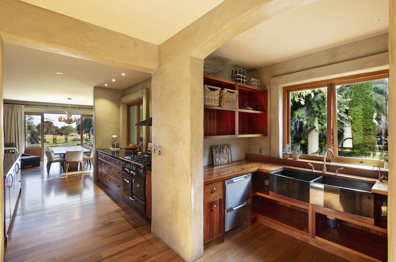 Ataahua Lodge Living and Kitchen Room | Whakamarama, Bay of Plenty