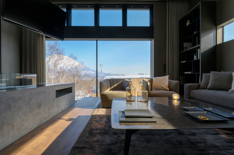 Odile Living Area with Mountain View | Hirafu, Niseko