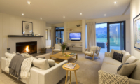 Alpine Retreat Living Room with Fire Place | Queenstown, Otago