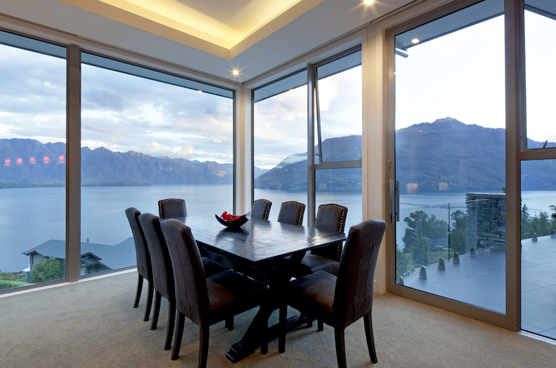 Aspen House Dining Table with Lake View | Queenstown, Otago