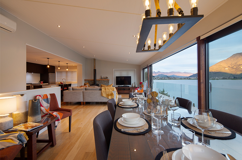 Kohanga Luxury Lakeside Villa Dining Table | Queenstown, Otago