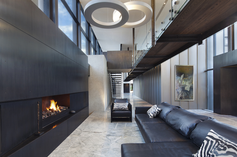 Lodge at the Hills Fire Place | Arrowtown, Otago