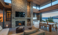 The Dacha Living Room with Fire Place | Wanaka, Otago