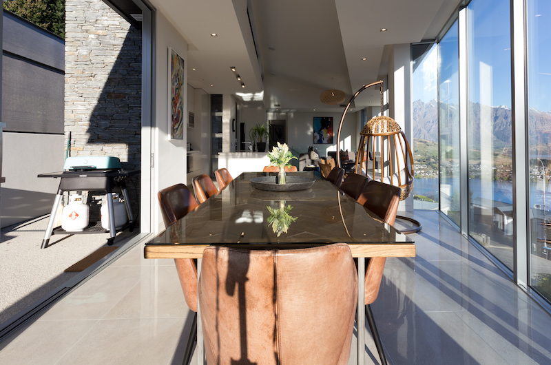 Views on Edinburgh Wooden Dining Table | Queenstown, Otago
