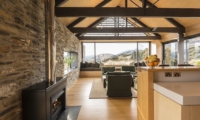 Wyuna House Indoor Seating with Fire Place | Glenorchy, Otago
