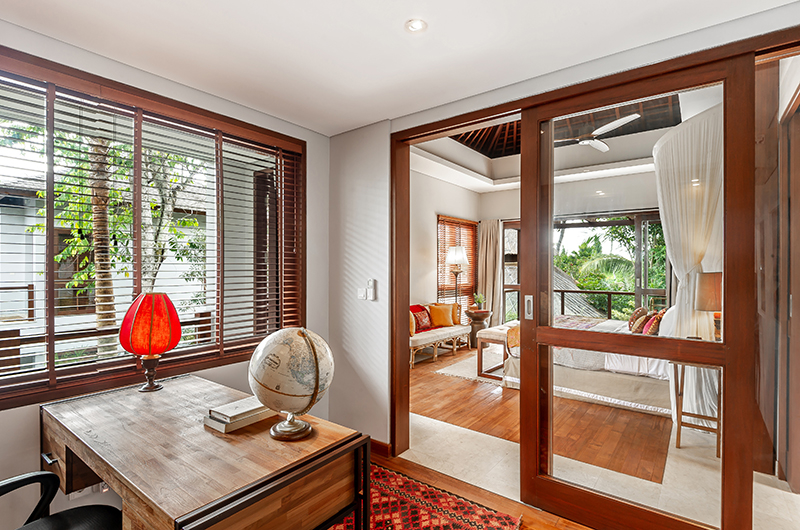 Villa Bella Bambu Bedroom One with Study Area | Pererenan, Bali