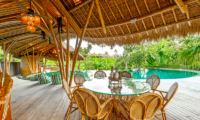 Villa Bella Bambu Dining by the Pool | Pererenan, Bali