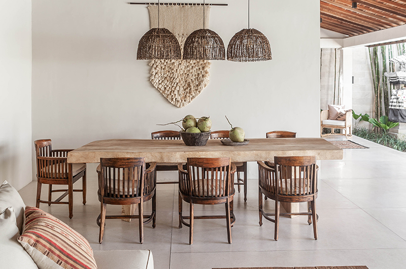 Villa Massilia Satu Wooden Dining Table | Seminyak, Bali