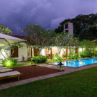 Rock Villa Two Bedroom Pool Suite Pool at Night | Bentota, Sri Lanka