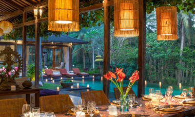 Villa Crystal Castle Dining with Crockery | Ubud, Bali