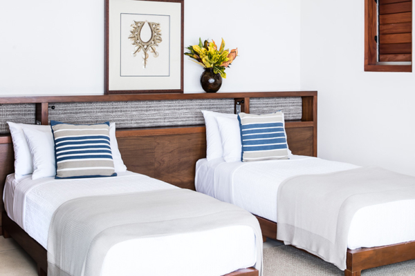 Kokomo Private Island Three Bedroom Villa Twin Bedroom | Yaukuvelevu, Fiji