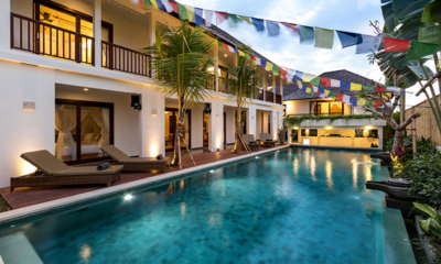 Villa Elite Tara Swimming Pool at Night | Canggu, Bali