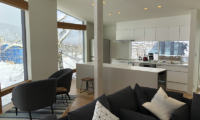 Alpinarc Chalet Kitchen and Living Room | Hakuba, Nagano