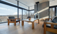 Hiyoku Living Room with Fire Place | Hirafu, Niseko