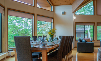 Starchase Dining Room with Crockery and View | Annupuri, Niseko