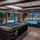Seasons Residence Billiard Table at Night | Annupuri, Niseko