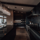 Seasons Residence Kitchen with Hanging Lamps | Annupuri, Niseko