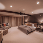 Seasons Residence Master Bedroom Two at Night | Annupuri, Niseko