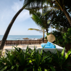 Bellini Blue Open Plan Lounge Area with Sea View | Unawatuna, Sri Lanka