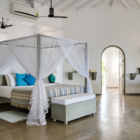 Bellini Blue Master Bedroom with Four Poster Bed | Unawatuna, Sri Lanka