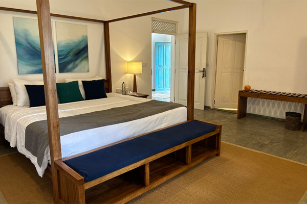 On The Rocks Sixth Bedroom with Four Poster Bed and View | Unawatuna, Sri Lanka