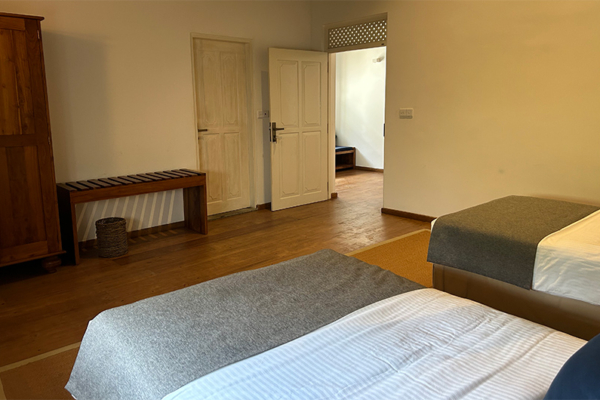 On The Rocks Fifth Bedroom with Twin Beds and Outdoor View | Unawatuna, Sri Lanka