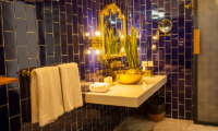 Villa Pintu Biru Purple Bathroom Wall | Seminyak, Bali