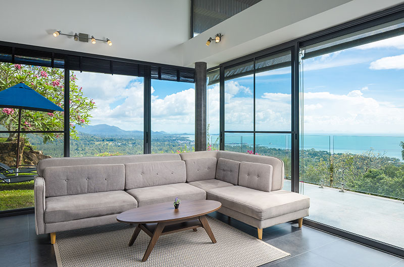 Baan View Talay Living Area with View | Nathon, Koh Samui