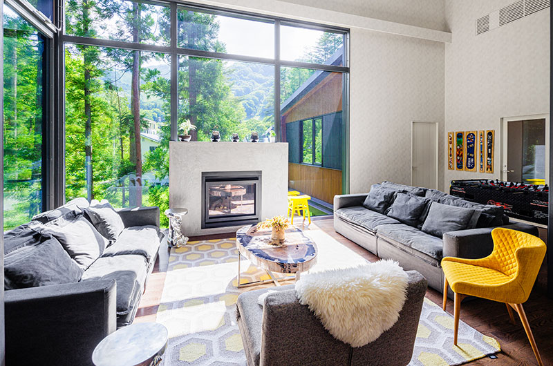 Amo 54 Living Area with View | Wadano, Hakuba