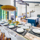 Amo 54 Kitchen and Dining Area with View | Wadano, Hakuba