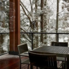 Amo 54 Dining Area with Snow View | Wadano, Hakuba