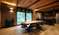 Hygge Chalet Hakuba Wooden Dining Table | Hakuba, Nagano