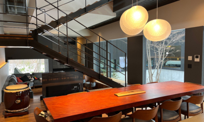 Nivia Dining Area with Up Stairs | Hakuba, Nagano