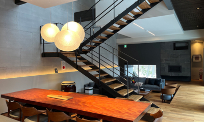 Nivia Living and Dining Area with Up Stairs | Hakuba, Nagano